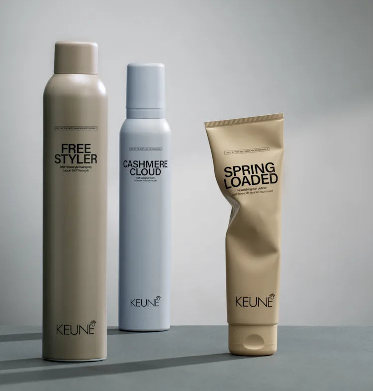 Cabello protegido del calor y nutrido con espuma Cashmere Cloud