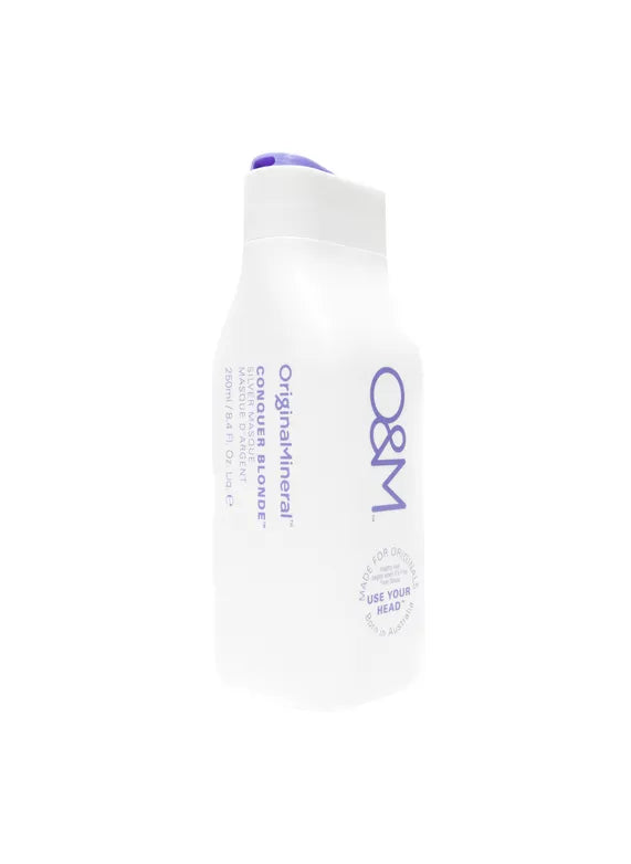 Imagen de la Mascarilla Plateada de Olashop para hidratación y brillo en cabello rubio