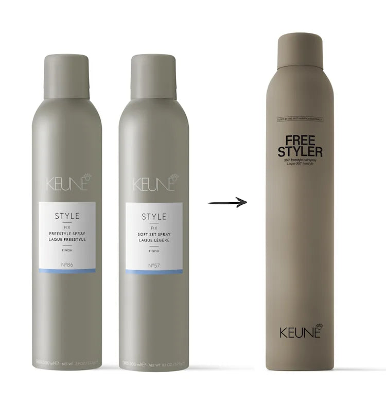 Laca de aerosol 360° aportando control y fijación flexible al cabello