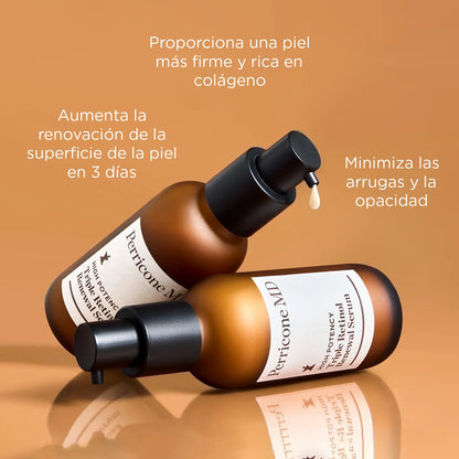 Uso día y noche del sérum de retinol compatible con maquillaje