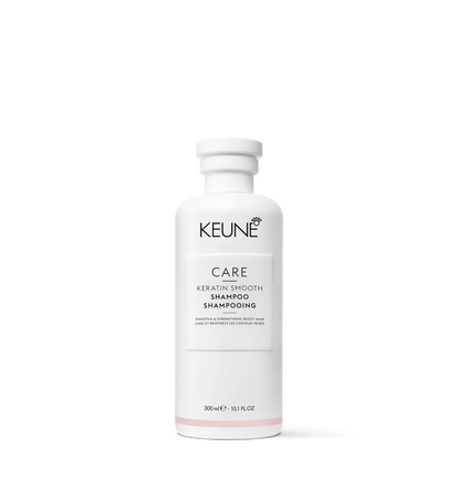 Champú enriquecido con queratina para cabello rebelde y encrespado, suavidad desde el primer uso.