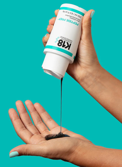 Champú Clarificante K18 para detox y renovación, ideal para eliminar acumulaciones y mantener un cabello saludable