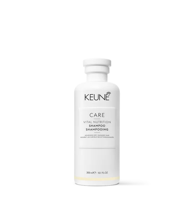 Champú nutritivo para cabello seco y dañado, restaura hidratación y suavidad.