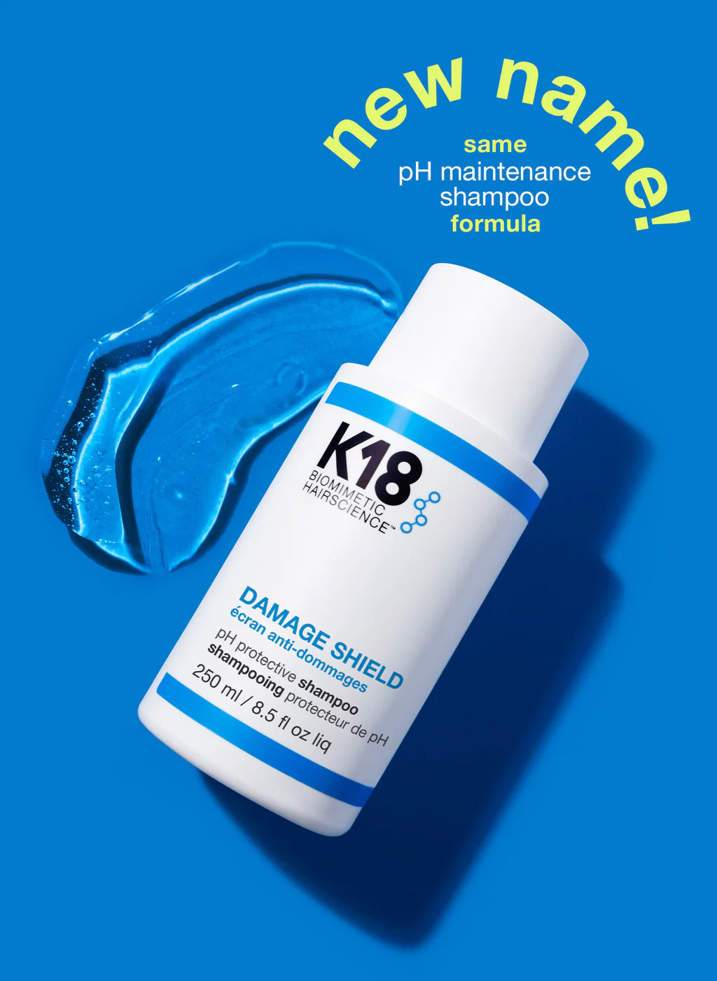 Champú Protector K18 para limpieza suave y protección del color, ideal para mantener un cabello fuerte y saludable