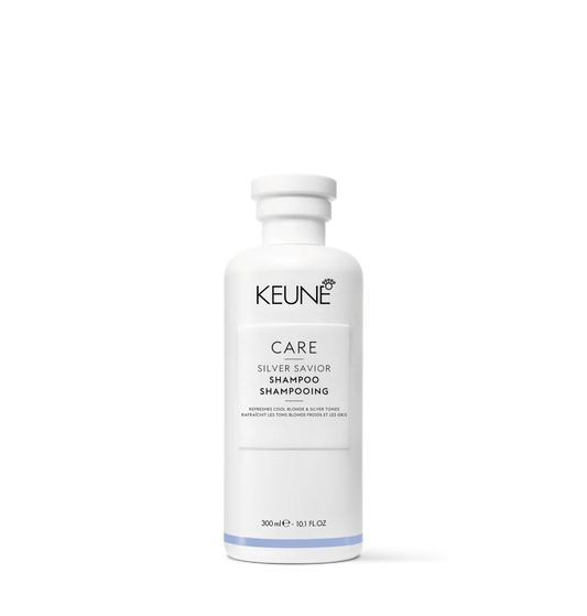 Champú Silver Savior para neutralizar tonos amarillos en cabello gris o rubio frío
