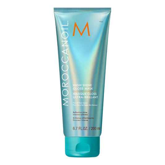 Mascarilla High Shine Gloss Mask de Moroccanoil en Olashop para brillo espejo en el cabello.